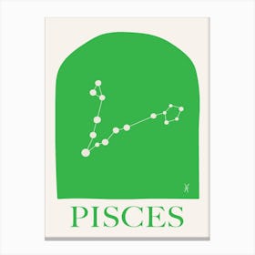 Zodiac Pisces Canvas Print
