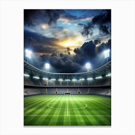 Soccer Stadium At Night 9 Canvas Print