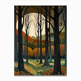 William Morris Walk In The Woods 1 Canvas Print