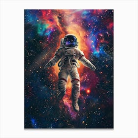 Astronaut In Space 3 Canvas Print