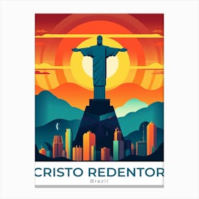 Brazil Cristo Redentor Travel Canvas Print