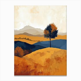 Autumn, Minimalism Canvas Print