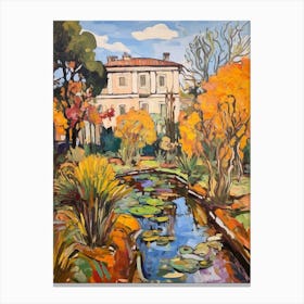 Autumn City Park Painting Villa Doria Pamphili Rome Italy 2 Canvas Print