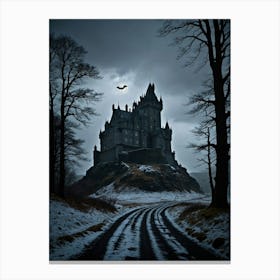 Scottish Castle Mysteries of the Mountain Fortress Canvas Print