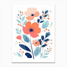 Poppy Flower Print Poster Canvas Print