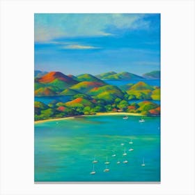 Komodo National Park Indonesia Blue Oil Painting 1  Canvas Print