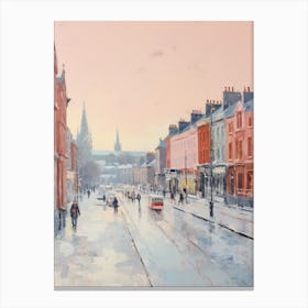 Dreamy Winter Painting Dublin Ireland 2 Canvas Print