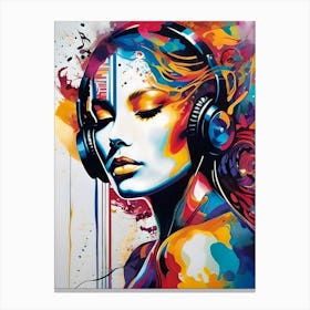 Sonic Reverie: Lost In Music Canvas Print