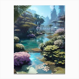 Futuristic City 70 Canvas Print