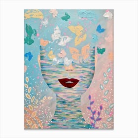 Butterfly Woman Dream Canvas Print