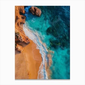 Aerial View Of A Beach 113 Canvas Print