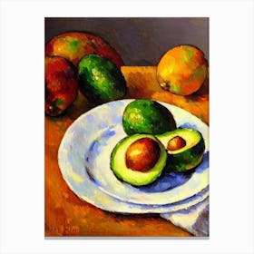 Avocado Cezanne Style vegetable Canvas Print
