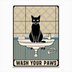 Wash Your Paws 59 Canvas Print