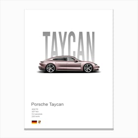 Taycan Porsche Canvas Print