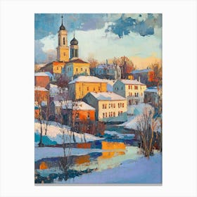 The Winter Village Landscape Of Vitebsk Canvas Print