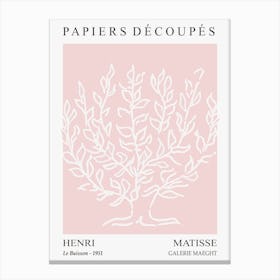 Matisse Pink Minimal Cutout 2 Canvas Print