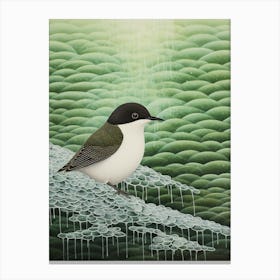 Ohara Koson Inspired Bird Painting Dipper 1 Canvas Print