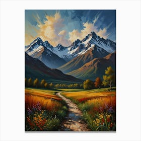 Path To The Mountains Canvas Print