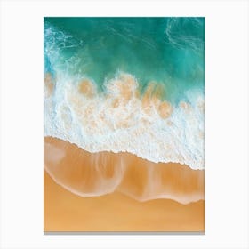 Aerial View Of A Beach 124 Canvas Print