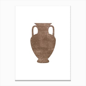 Greek Terracotta Amphora Canvas Print