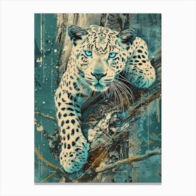 Leopard In The Tree 1 Canvas Print