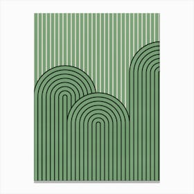 Curved line art 2 Canvas Print