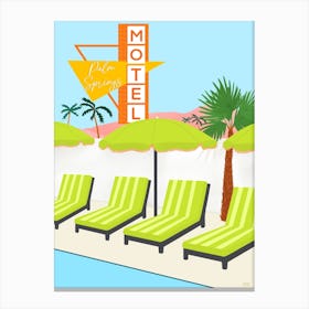 Palm Springs Motel  Canvas Print
