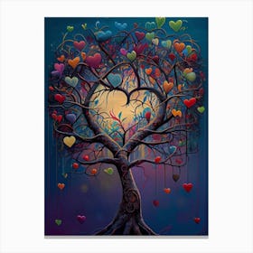 Heart Tree Canvas Print