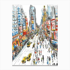 Times Square Manhattan NY EEUU Canvas Print