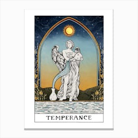 Temperance Tarot Print Canvas Print