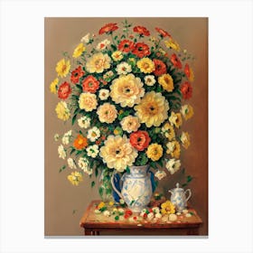 Vase Of Flowers Canvas Print