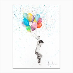 The Joy Of Balloon Boy Canvas Print
