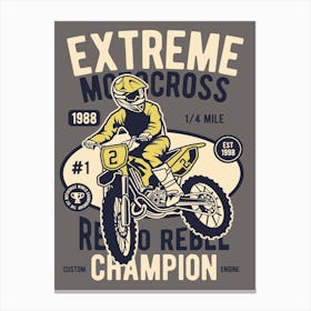 Extreme Motocross 1 Canvas Print