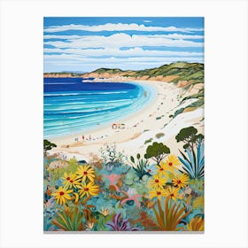 Esperance Beach, Australia, Matisse And Rousseau Style 4 Canvas Print