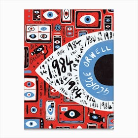 Book Cover - 1984 by George Orwell Canvas Print