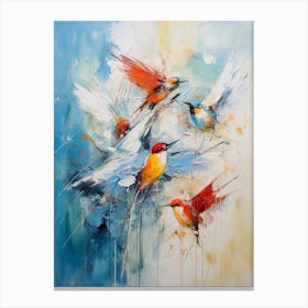 Bird Abstract Expression 2 Canvas Print