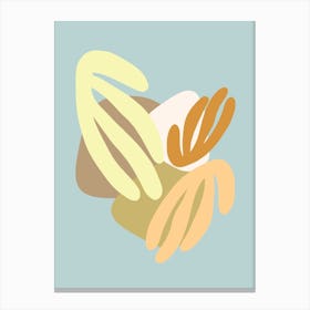 Floral Matisse Shapes 5 Canvas Print