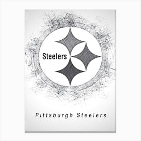 Pittsburgh Steelers Sketch Drawing Canvas Print