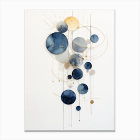 Blue And Gold 9 Canvas Print