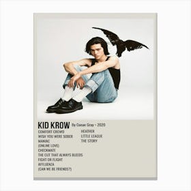 Kid Krow By Conan Gray • 2020 Poster 1 Canvas Print