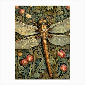 William Morris Dragonfly Canvas Print