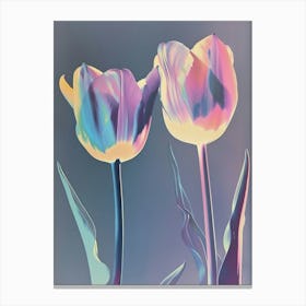 Iridescent Flower Tulip 3 Canvas Print