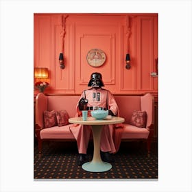 Darth Vader In Wes Anderson Style 24 Canvas Print