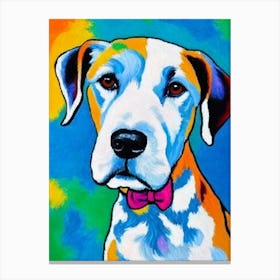 Fox Terrier (Smooth) 2 Fauvist Style dog Canvas Print