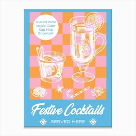 Festive Cocktails Canvas Print