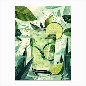 Art Deco Mojito Canvas Print