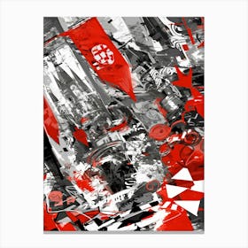 Red And White Canvas Print