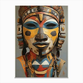 African Mask 1 Canvas Print