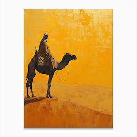 Camel Rider, Middle East Canvas Print