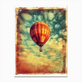 Hot Air Balloon Retro Photo Inspired 4 Canvas Print